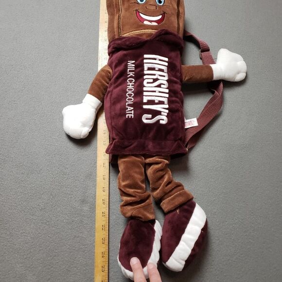 Hershey Chocolate 25" Backpack  Collectible Orange and Brown Character Backpack - Picture 7 of 11